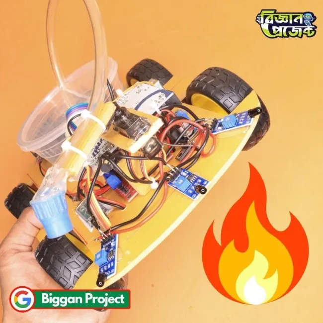 ফায়ার ফাইটিং রোবট কার নিন ব্লুটুথ অটো কন্ট্রোল