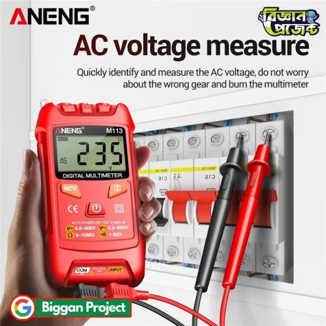 ANENG Digital Multimeter M113 Shop NCV Voltage Tester