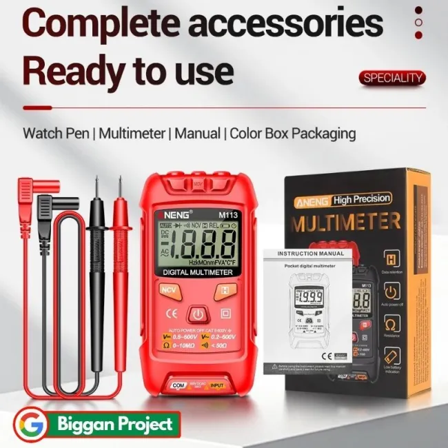 ANENG Digital Multimeter M113 Shop NCV Voltage Tester