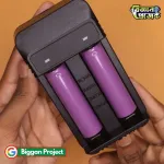 Buy Dual Slot Battery Charger 18650 USB