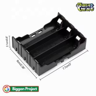 3 Slot 18650 Battery Holder Case Buy Online
