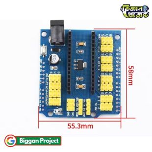 Buy Arduino Nano IO Expansion Shield Blue Color