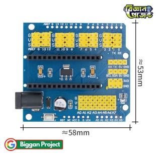 Buy Arduino Nano IO Expansion Shield Blue Color