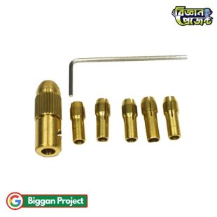 Buy Mini Drill Chuck 7 in 1 Brass Collet Set 775 Motor