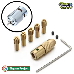 Buy Mini Drill Chuck 7 in 1 Brass Collet Set 775 Motor