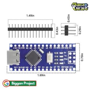 Buy Arduino Nano V3.0 ATmega328P Type-C CH340G Board