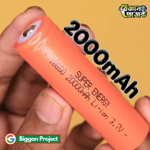 18650 3.7V 2000mAh Li-ion Battery Buy Online