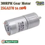 Buy 25GA370 12V 300RPM DC Gear Motor High Torque