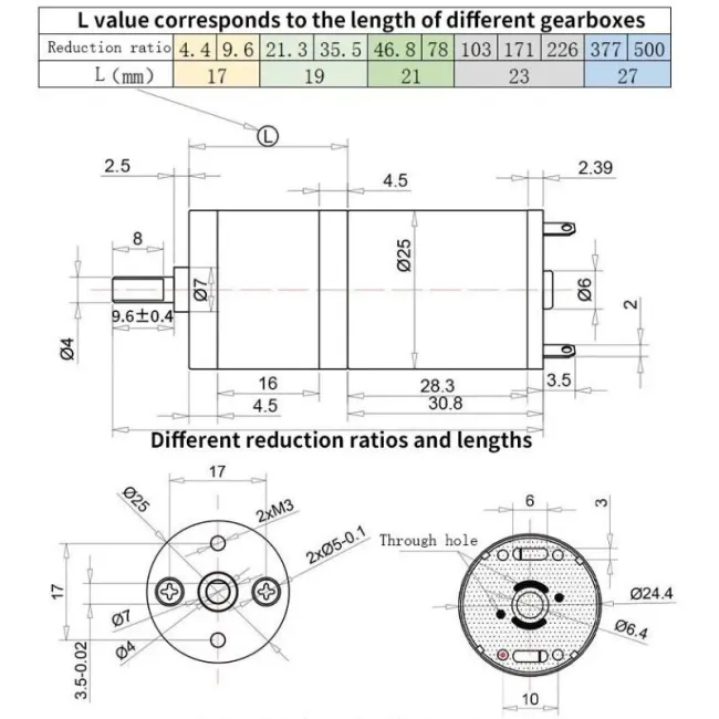Buy 25GA370 12V 300RPM DC Gear Motor High Torque