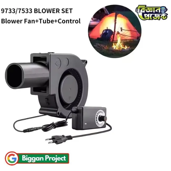 Buy 12V 7000RPM BBQ Turbo Blower YD9733HBL