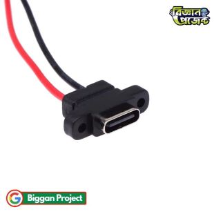 Buy 2Pin USB-C IPX5 Waterproof Female Charging Port