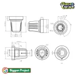 Buy 6mm Plastic Potentiometer Knob Cap 15x17mm