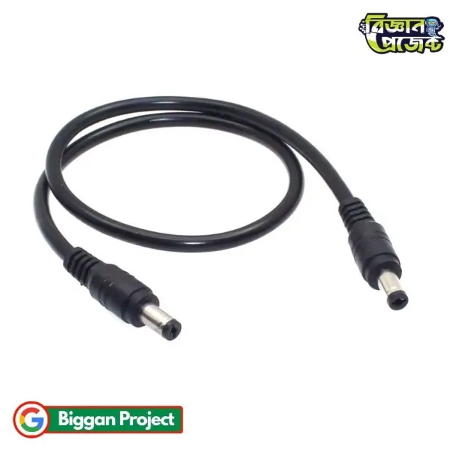 DC 5.5x2.1mm Male to Male Power Cable - Buy 10A 12V