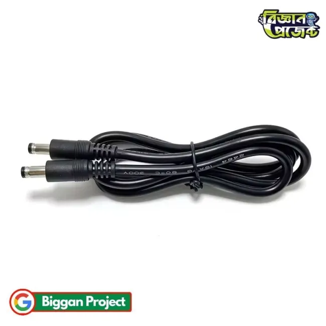 DC 5.5x2.1mm Male to Male Power Cable - Buy 10A 12V