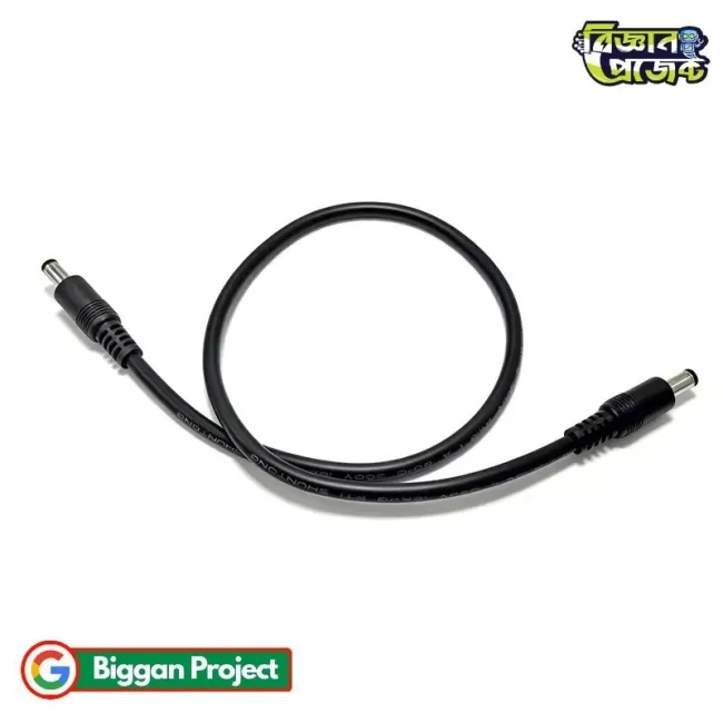 DC 5.5x2.1mm Male to Male Power Cable - Buy 10A 12V