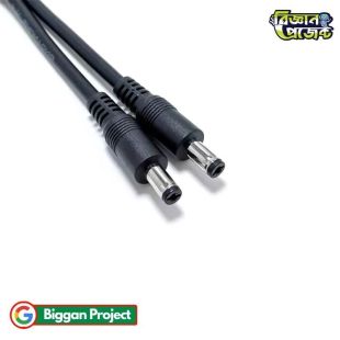 DC 5.5x2.1mm Male to Male Power Cable - Buy 10A 12V