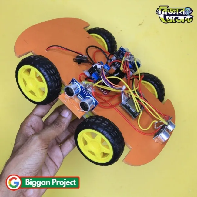 Bluetooth Obstacle Avoidance Robot Car