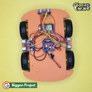 Bluetooth Obstacle Avoidance Robot Car