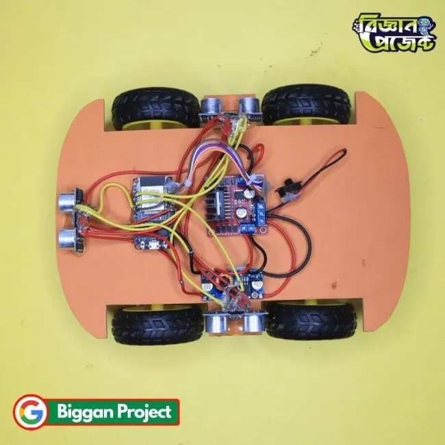Bluetooth Obstacle Avoidance Robot Car
