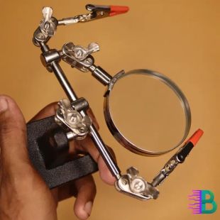 ম্যাগনিফাইং গ্লাস ও ক্লিপ সহ সোল্ডারিং স্ট্যান্ড কিনুন