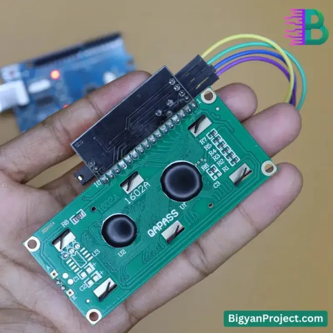 প্রি-সোল্ডার্ড 16x2 LCD ও I2C মডিউল আর্ডুইনো ও পাইয়ের জন্য