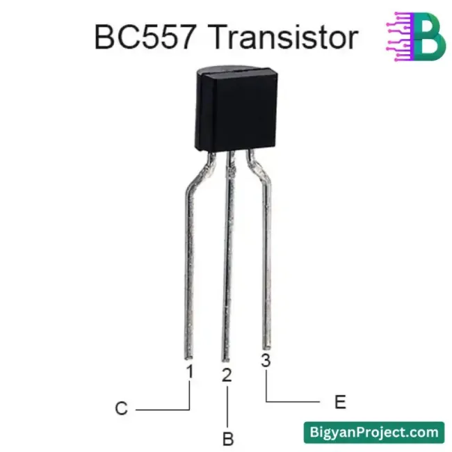 BC557 PNP Transistor - Buy Online TO-92 100mA 45V